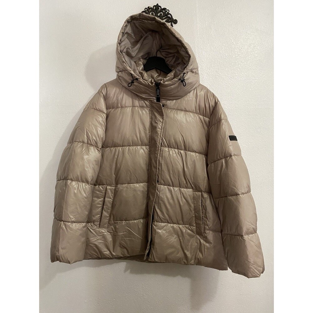 Vince Camuto Beige Quilted Puffer Jacket XXL Winter Coat Excellent